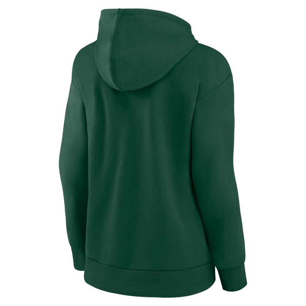 Milwaukee Bucks Women's Alternate Logo Pullover Hoodie Hunter Green