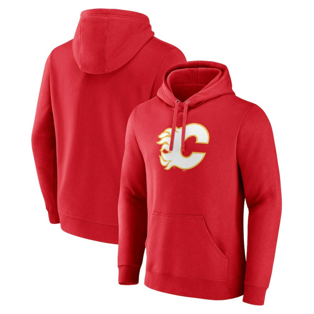 Calgary Flames Fanatics Primary Team Logo Pullover Hoodie - Red | Fanatics sale
