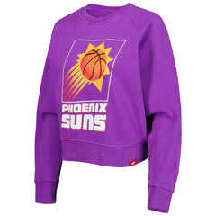 Phoenix Suns Sportiqe Women's Hardwood Classics Ashlyn Raglan Pullover Sweatshirt Purple