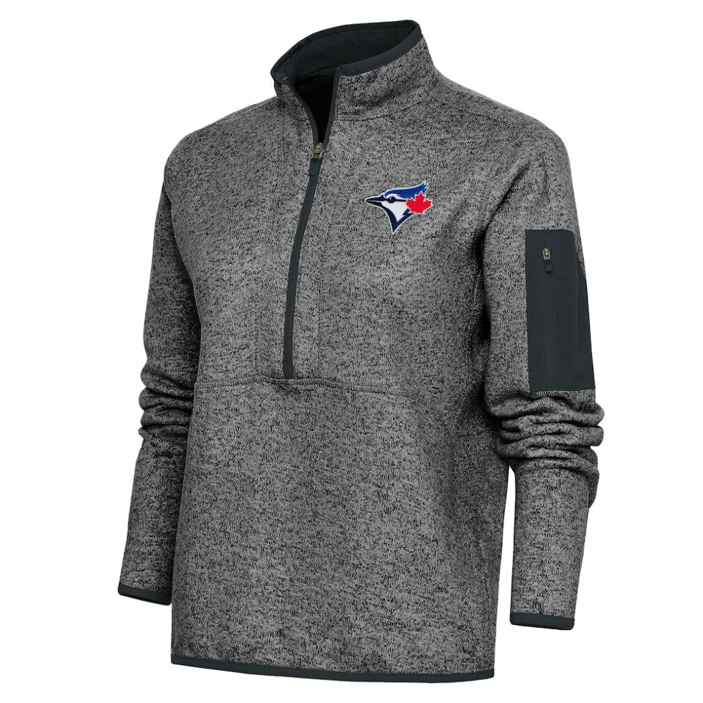 Toronto Blue Jays Antigua Women's Logo Fortune Quarter-Zip Pullover Jacket Near Me