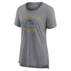 Golden State Warriors Women's Heritage Tri-Blend T-Shirt Heather Gray