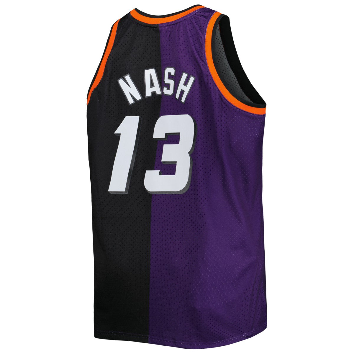 Mitchell & Ness Steve Nash Phoenix Suns Big & Tall Hardwood Classics 1996/97 Split Swingman Jersey Purple/Black