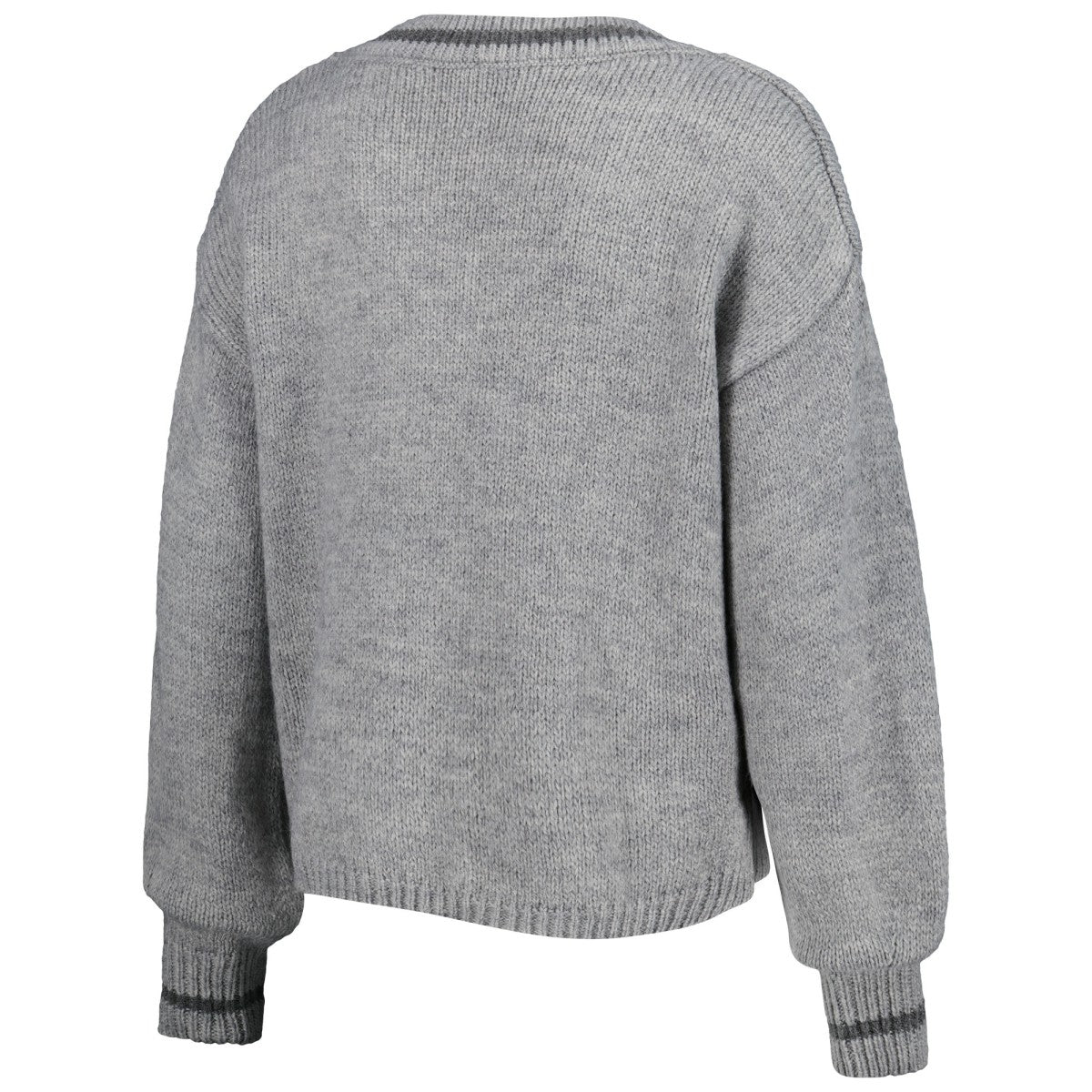 Phoenix Suns Lusso Women's Scarletts Lantern Sleeve Tri-Blend V-Neck Pullover Sweater Gray