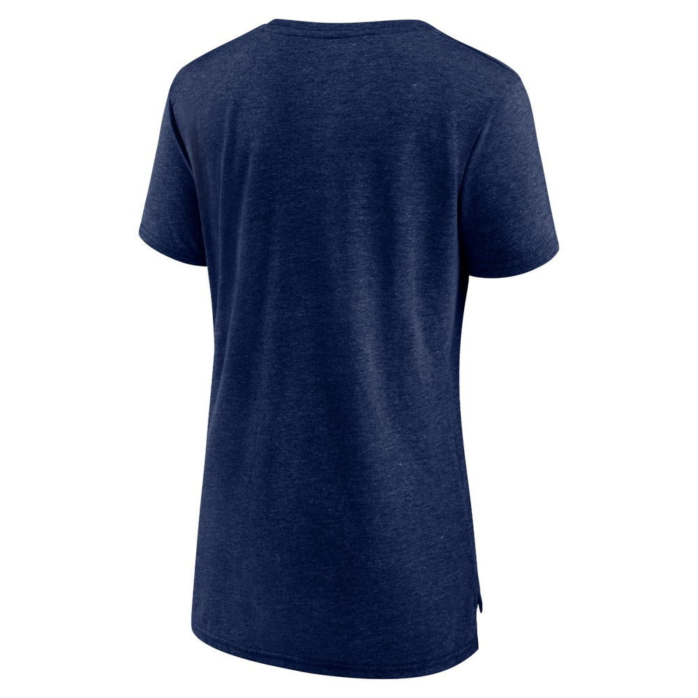Washington Wizards Women's Gradient Logo Tri-Blend T-Shirt Heather Navy