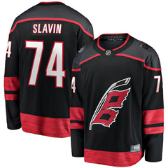 Jaccob Slavin Carolina Hurricanes Fanatics Home Breakaway Player Jersey - Black | Fanatics Clearance