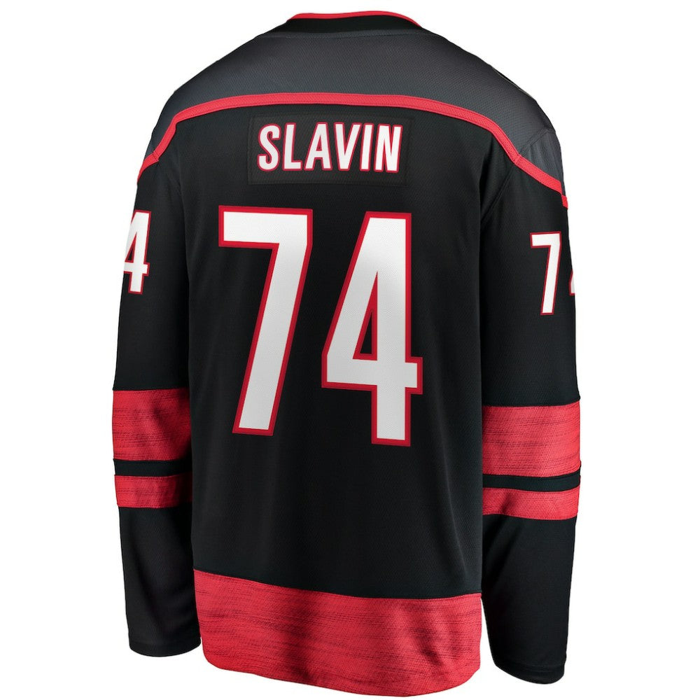 Jaccob Slavin Carolina Hurricanes Fanatics Home Breakaway Player Jersey - Black | Fanatics Clearance