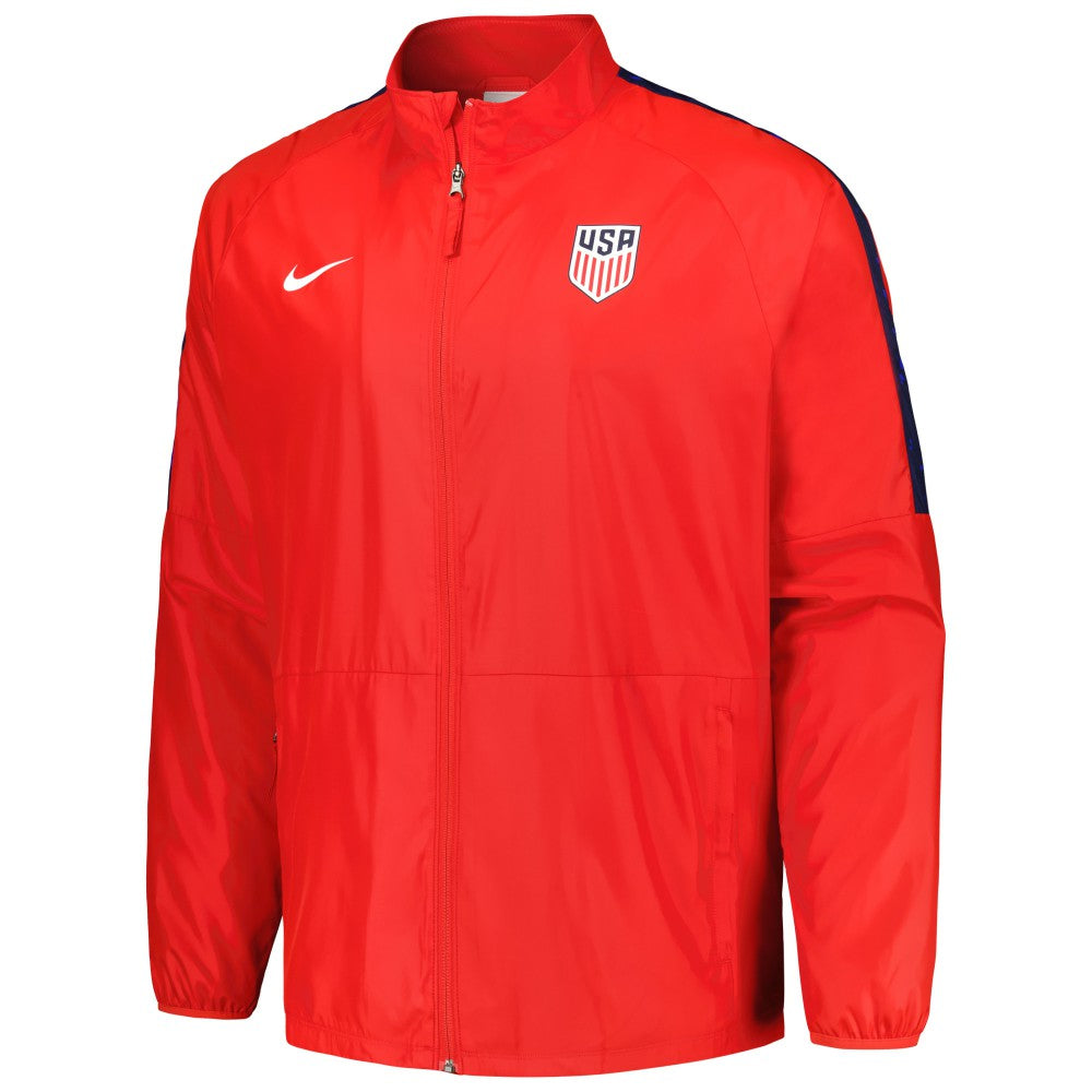 Nike - USMNT 2023 Academy AWF Raglan Full-Zip Jacket - Red