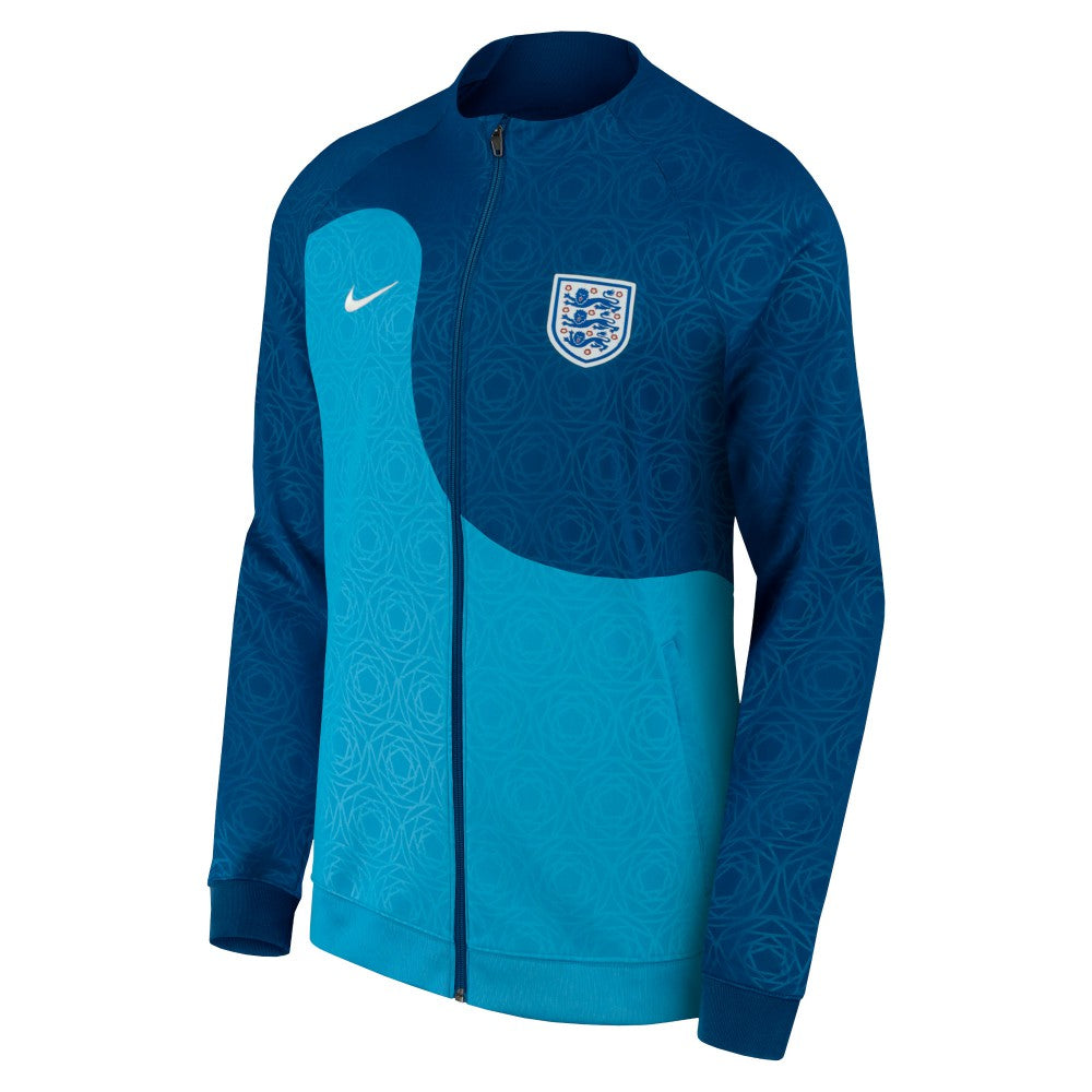 Nike - England Women's National Team Men's 2003 Academy Pro Anthem Raglan Performance Full-Zip Jacket - Blue