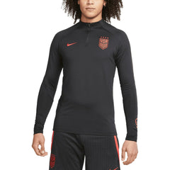 Nike - USWNT 2023 Strike Drill Performance Raglan Quarter-Zip Long Sleeve Top - Black