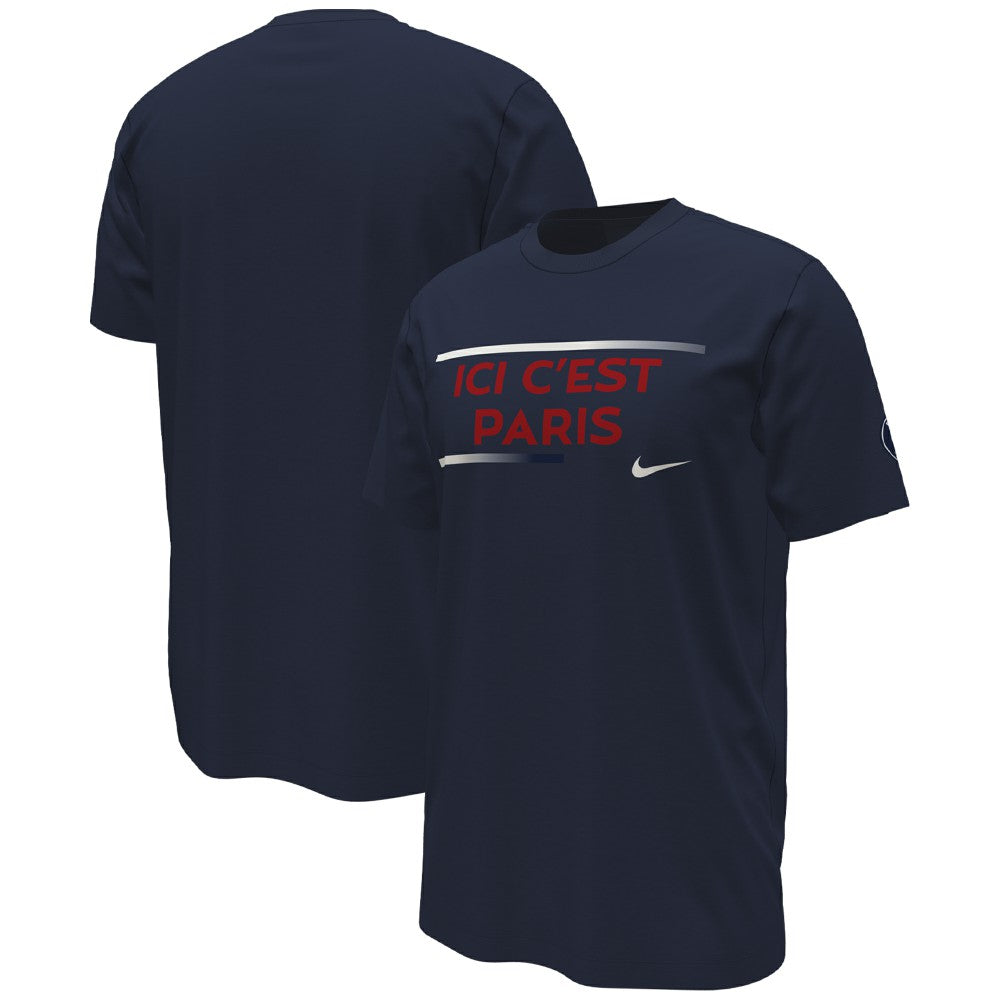 Nike - Paris Saint-Germain Verbiage T-Shirt - Navy