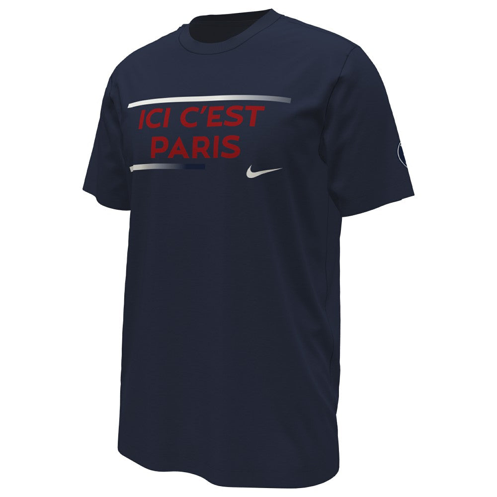 Nike - Paris Saint-Germain Verbiage T-Shirt - Navy