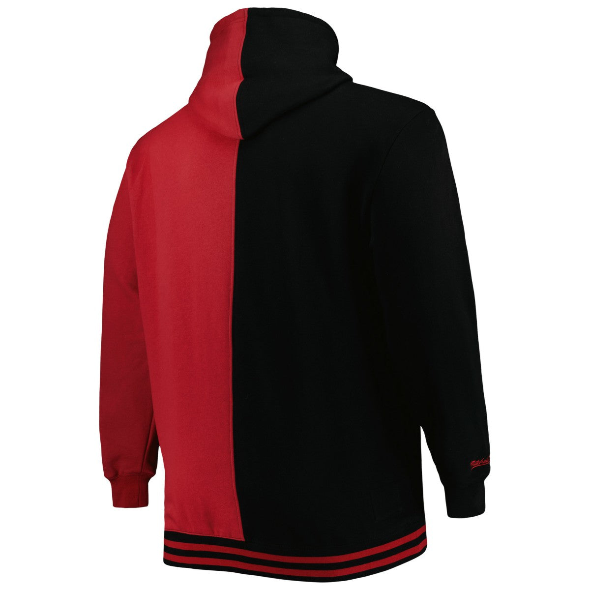 Mitchell & Ness Miami Heat Hardwood Classics Big & Tall Hardwood Classics Split Pullover Hoodie Black/Red