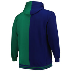 Mitchell & Ness Dallas Mavericks Hardwood Classics Big & Tall Hardwood Classics Split Pullover Hoodie Navy/Green