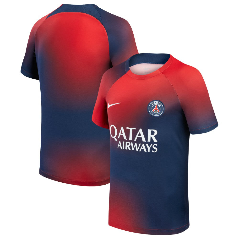 Nike - Paris Saint-Germain Youth 2023/24 Pre-Match Performance Top - Navy