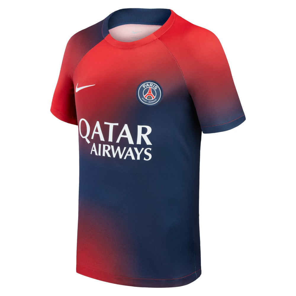 Nike - Paris Saint-Germain Youth 2023/24 Pre-Match Performance Top - Navy
