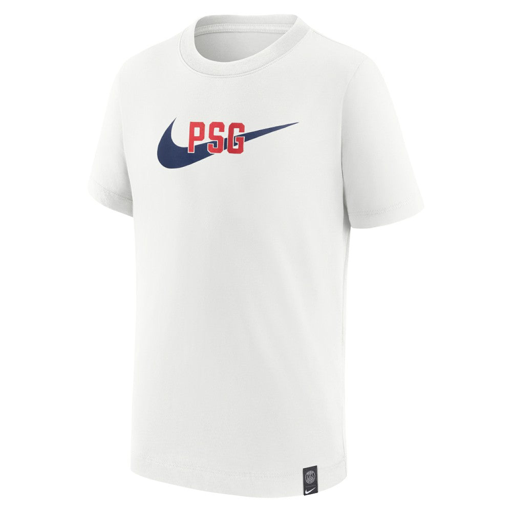 Nike - Paris Saint-Germain Youth Swoosh T-Shirt - White