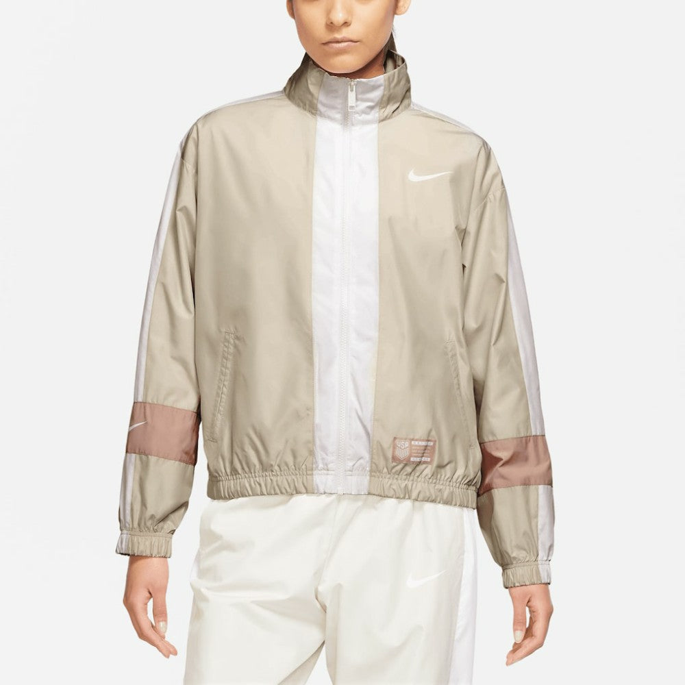 Nike - USMNT Women's Essential Full-Zip Jacket - Tan