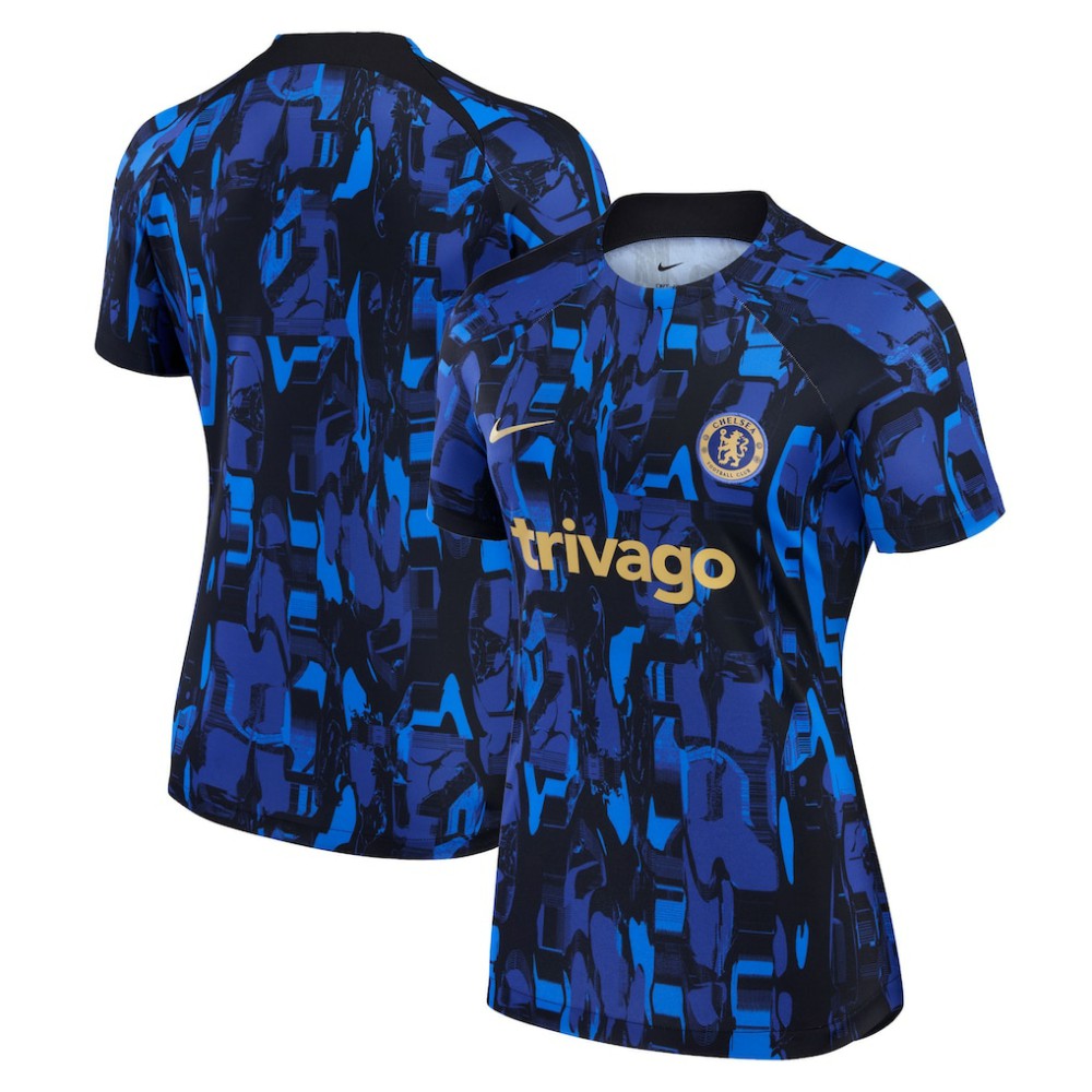Nike - Chelsea Women's 2023/24 Home Academy Pro Pre-Match Top - Blue