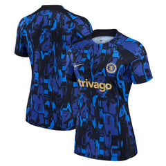 Nike - Chelsea Women's 2023/24 Home Academy Pro Pre-Match Top - Blue
