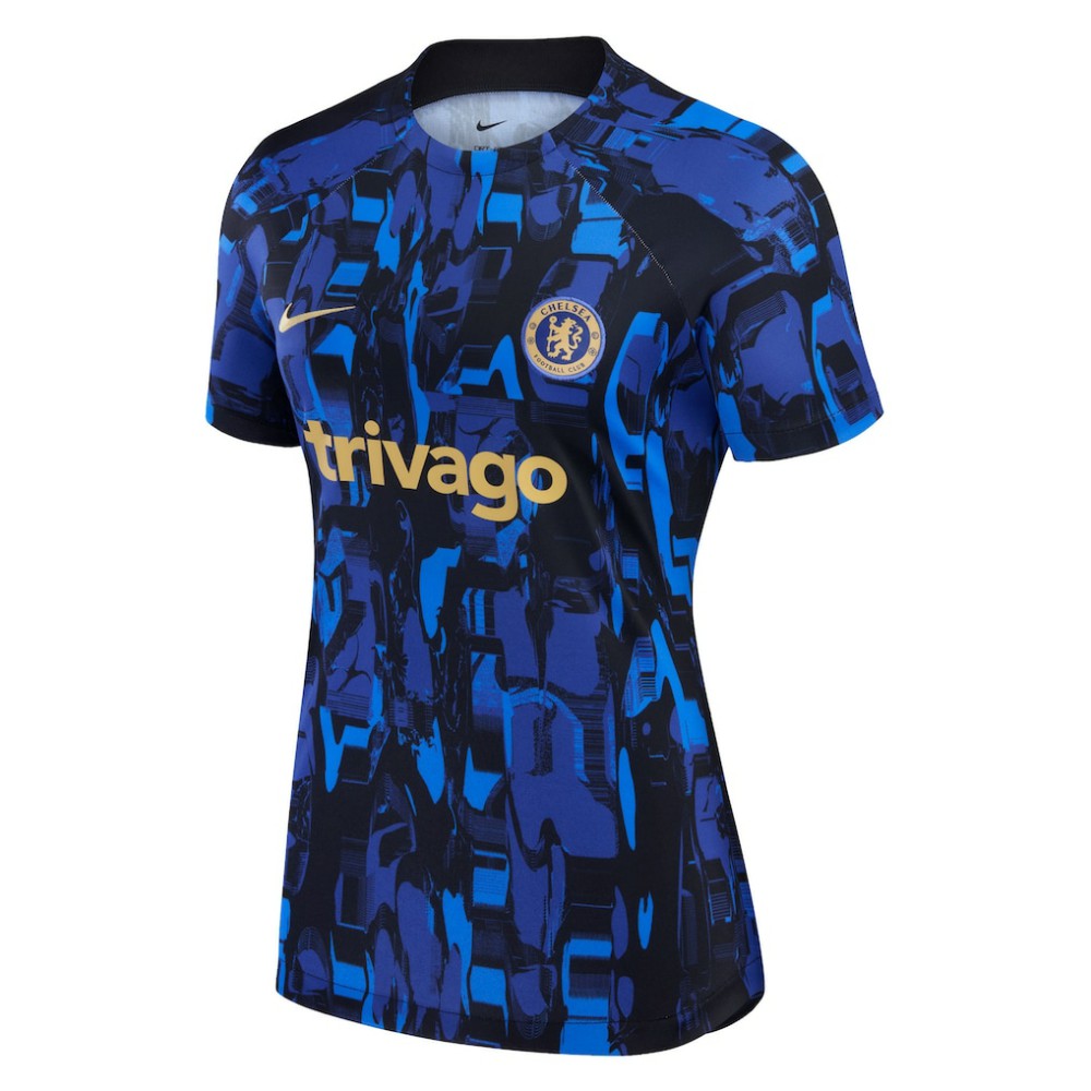 Nike - Chelsea Women's 2023/24 Home Academy Pro Pre-Match Top - Blue