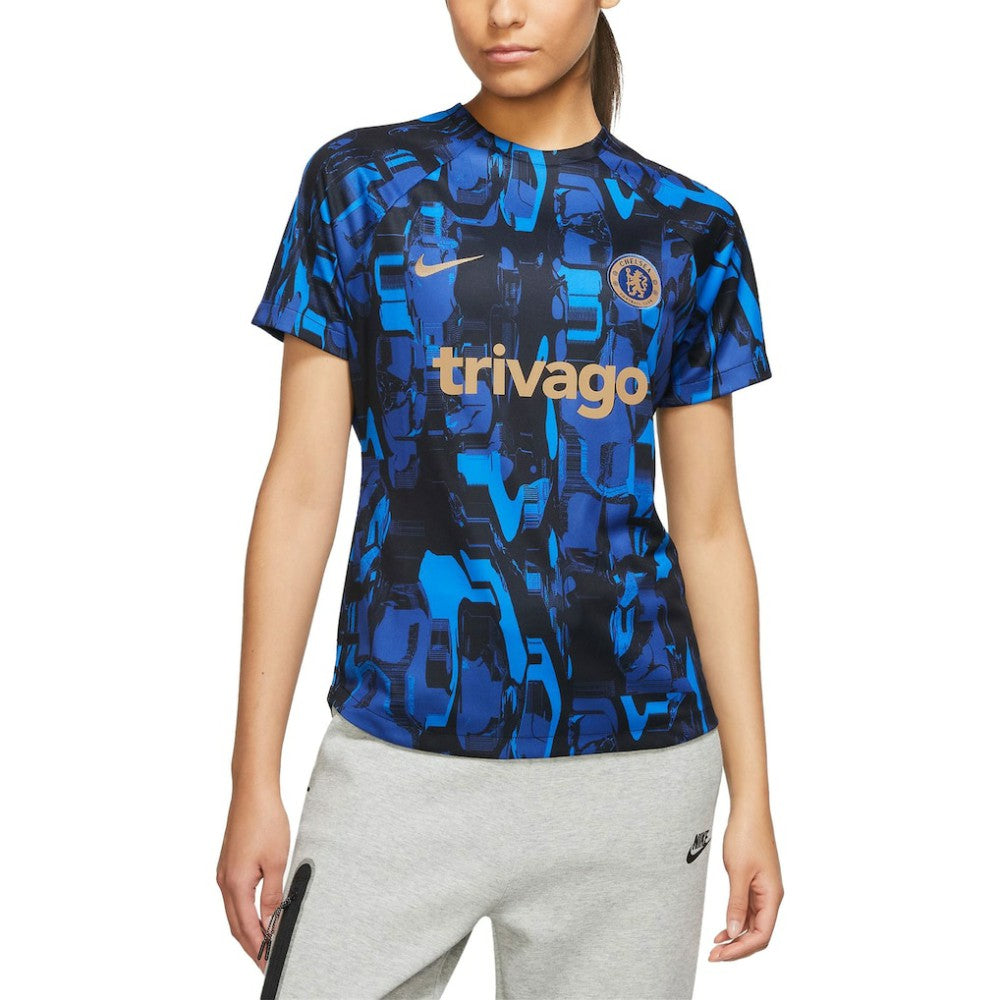 Nike - Chelsea Women's 2023/24 Home Academy Pro Pre-Match Top - Blue