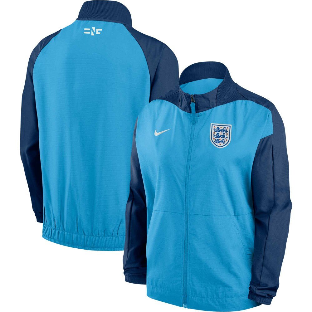 Nike - England Women's National Team Women's 2023 Anthem Raglan Performance Full-Zip Jacket - Blue
