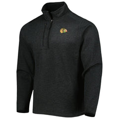 Chicago Blackhawks Antigua Course Quarter-Zip Jacket - Heathered Black | NHL near me
