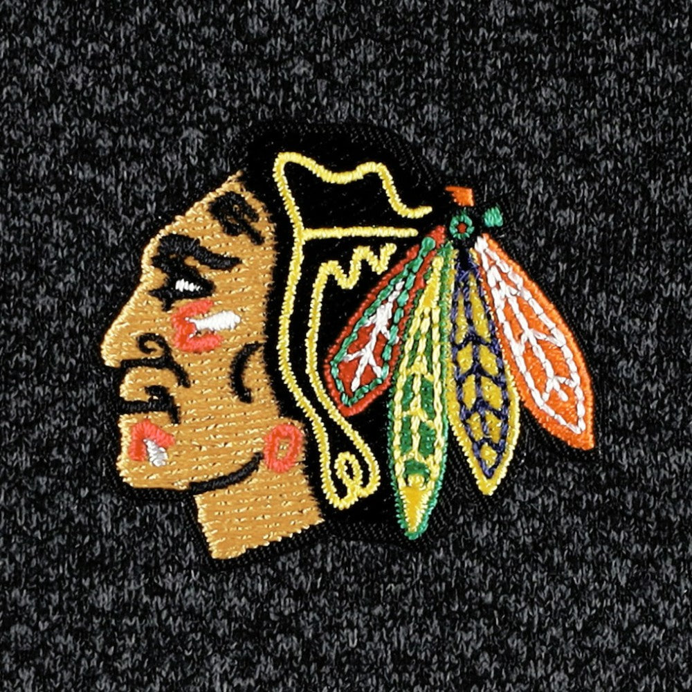 Chicago Blackhawks Antigua Course Quarter-Zip Jacket - Heathered Black | NHL near me