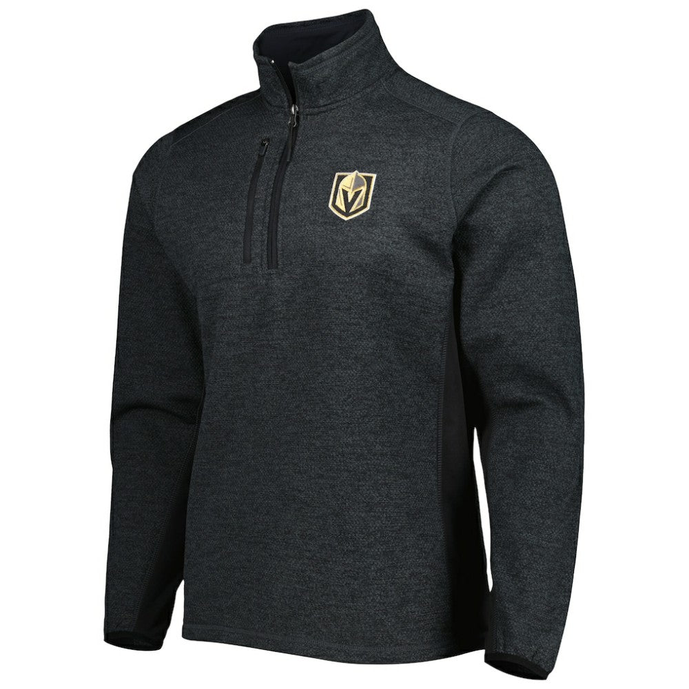 Vegas Golden Knights Antigua Course Quarter-Zip Jacket - Heathered Black | NHL discount