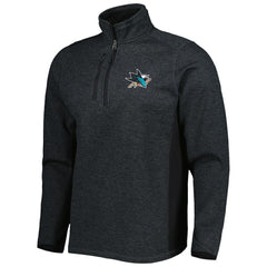 San Jose Sharks Antigua Course Quarter-Zip Jacket - Heathered Black | NHL online