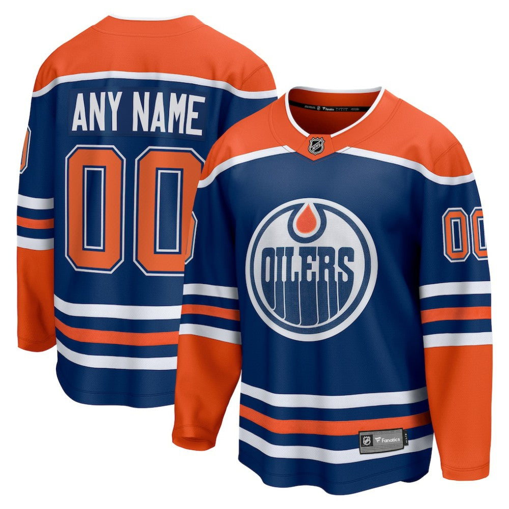 Edmonton Oilers Fanatics Home Breakaway Custom Jersey - Royal | Fanatics Clearance