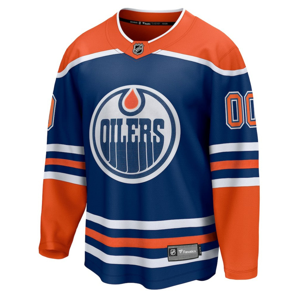 Edmonton Oilers Fanatics Home Breakaway Custom Jersey - Royal | Fanatics Clearance