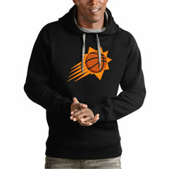 Phoenix Suns Antigua Team Logo Victory Pullover Hoodie Black