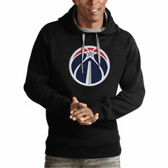 Washington Wizards Antigua Team Logo Victory Pullover Hoodie Black