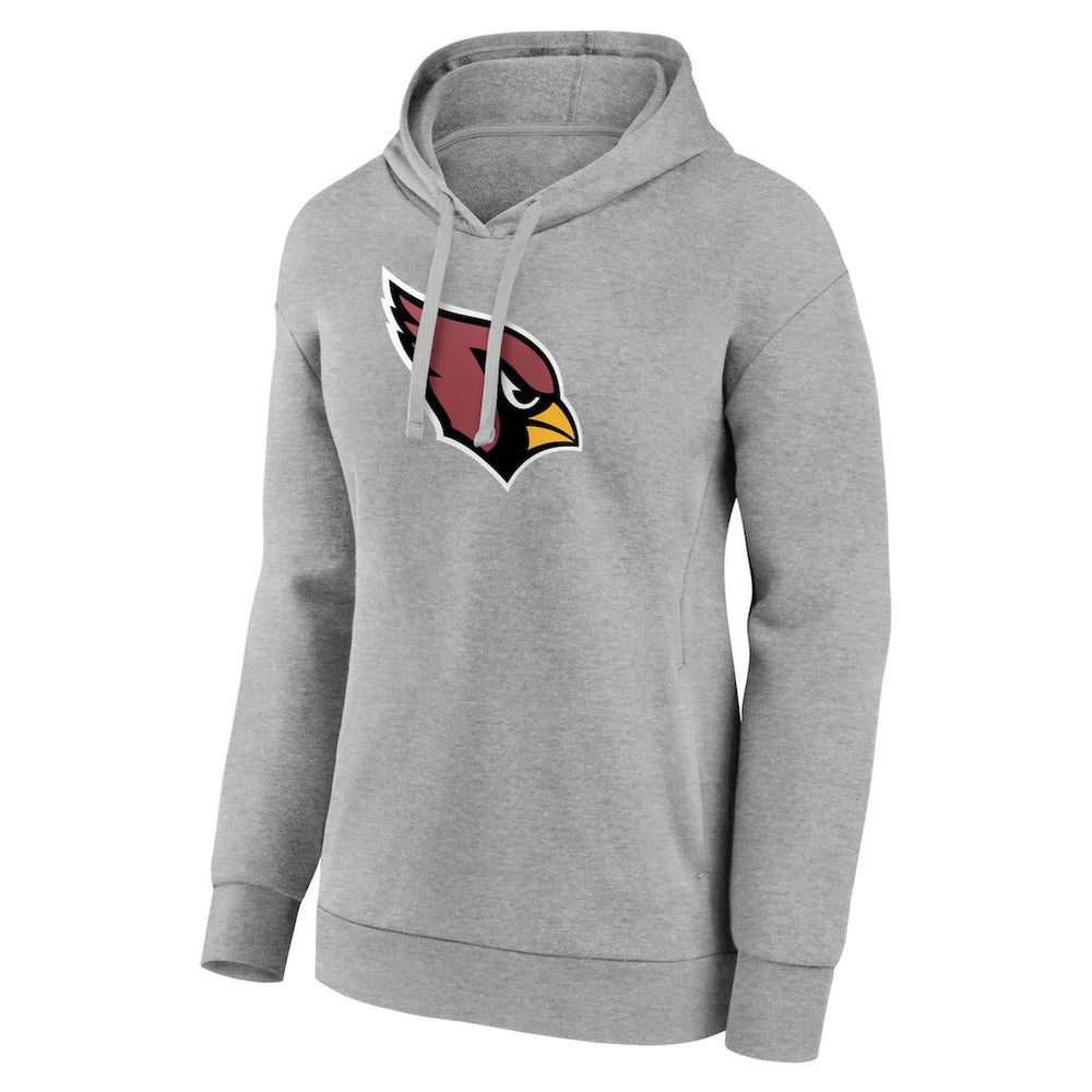 Arizona Cardinals Women's Primary Logo Pullover Hoodie - Gray - NFL
