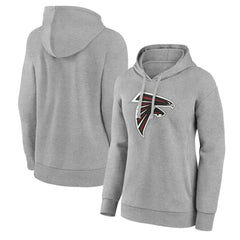 Atlanta Falcons Women's Primary Logo Pullover Hoodie - Gray - NFL