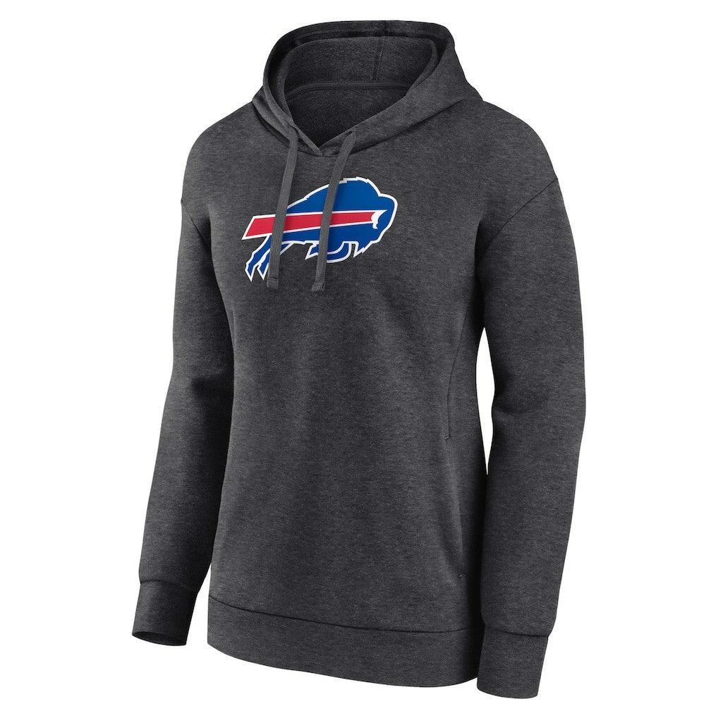 Buffalo Bills Women's Primary Logo Pullover Hoodie - Charcoal - NFL