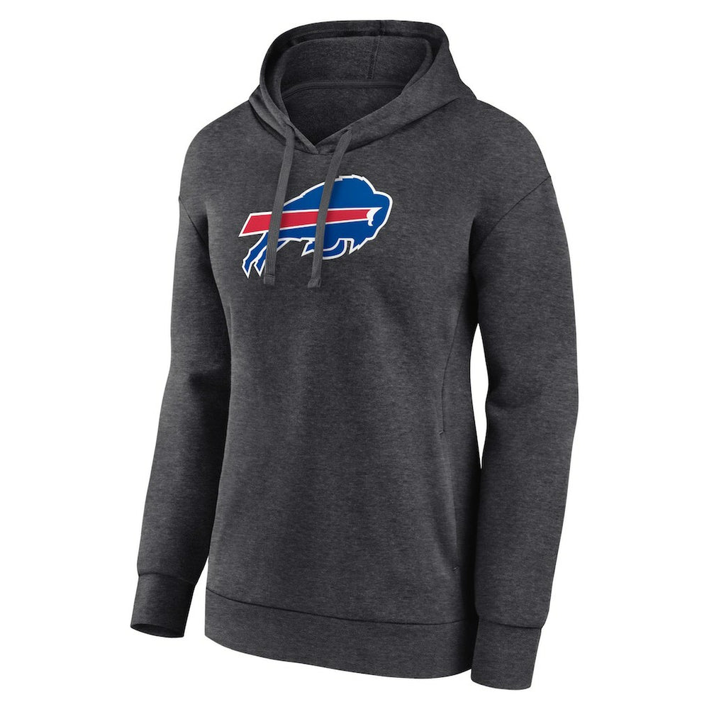 Buffalo Bills Women's Primary Logo Pullover Hoodie - Charcoal - NFL
