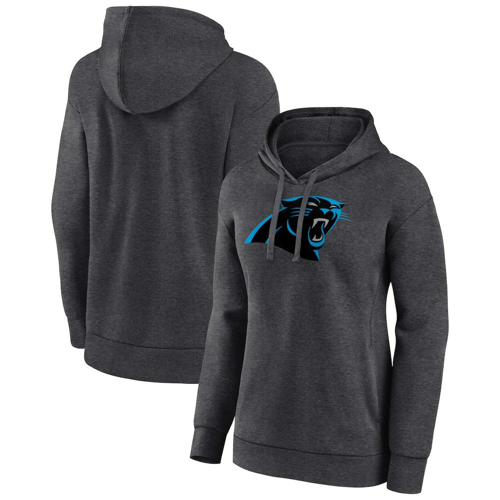 Carolina Panthers Women's Primary Logo Pullover Hoodie - Charcoal - NFL