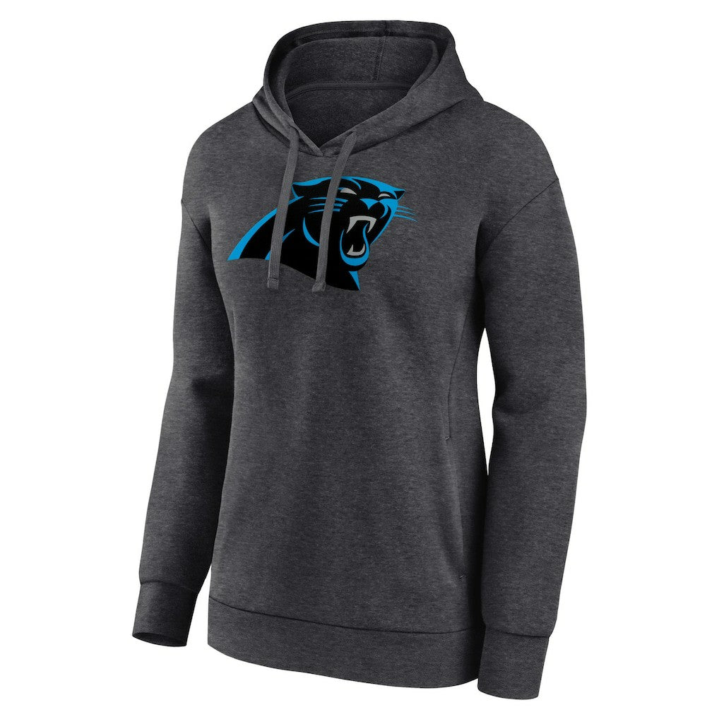Carolina Panthers Women's Primary Logo Pullover Hoodie - Charcoal - NFL