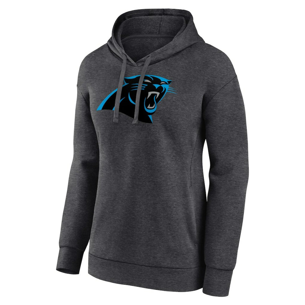 Carolina Panthers Women's Primary Logo Pullover Hoodie - Charcoal - NFL