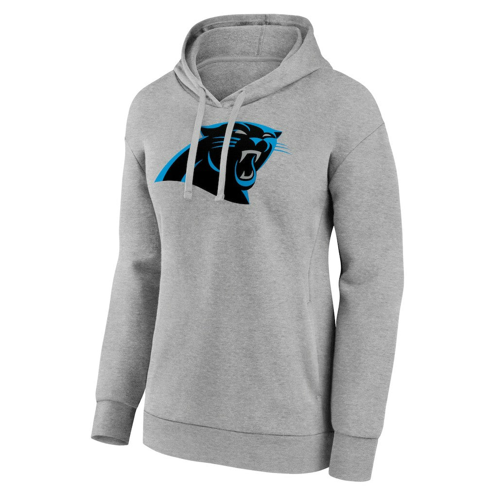 Carolina Panthers Women's Primary Logo Pullover Hoodie - Gray - NFL