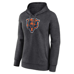 Chicago Bears Women's Primary Logo Pullover Hoodie - Charcoal - NFL