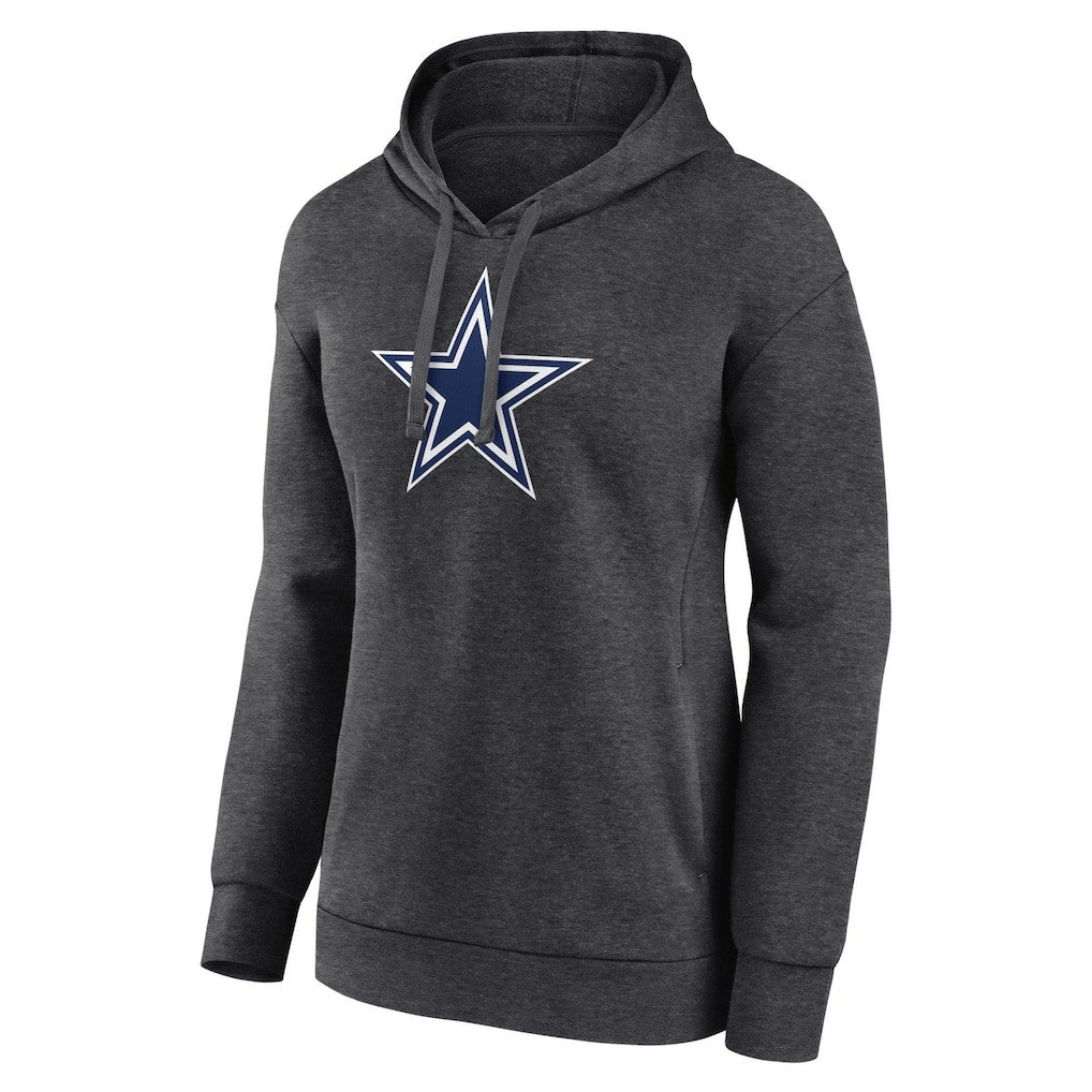 Dallas Cowboys Women's Primary Logo Pullover Hoodie - Charcoal - NFL