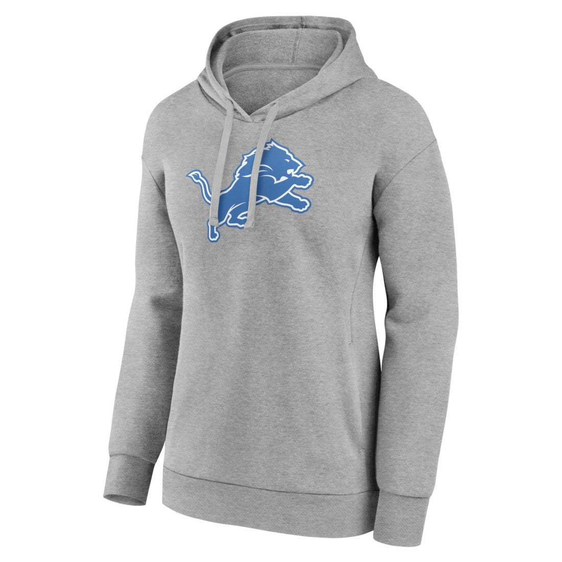 Detroit Lions Women's Primary Logo Pullover Hoodie - Gray - NFL