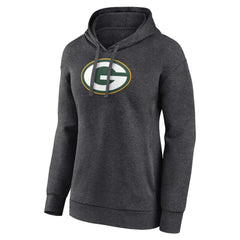 Green Bay Packers Women's Primary Logo Pullover Hoodie - Charcoal - NFL