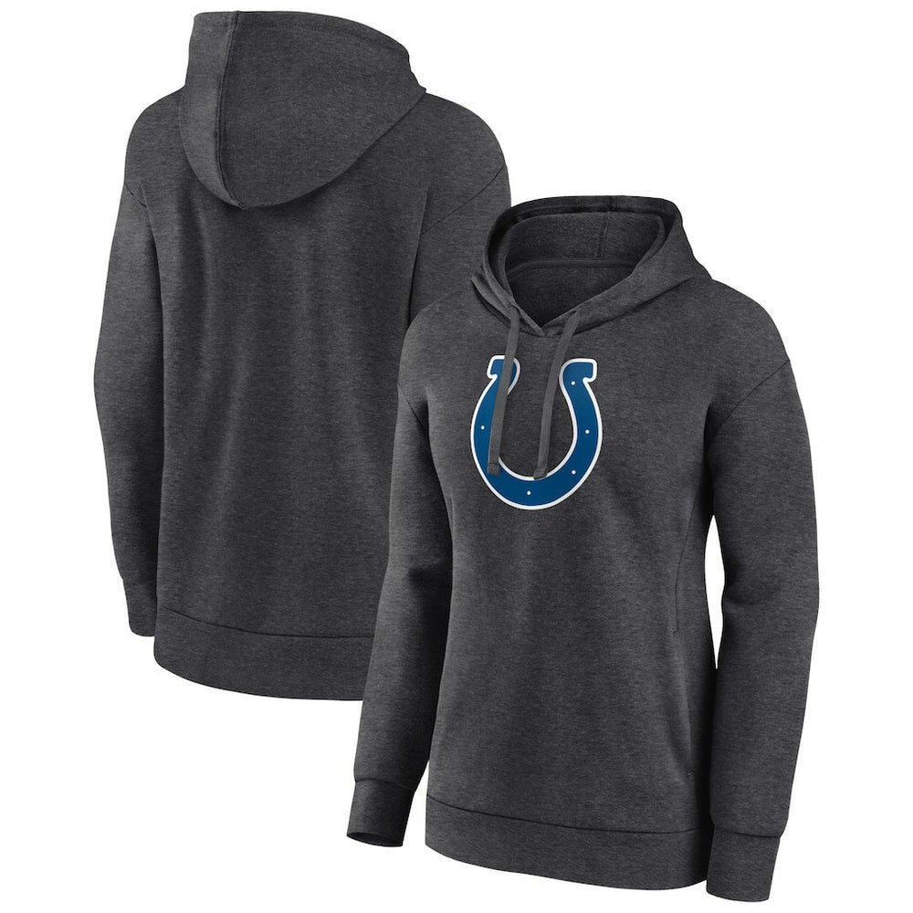 Indianapolis Colts Women's Primary Logo Pullover Hoodie - Charcoal - NFL
