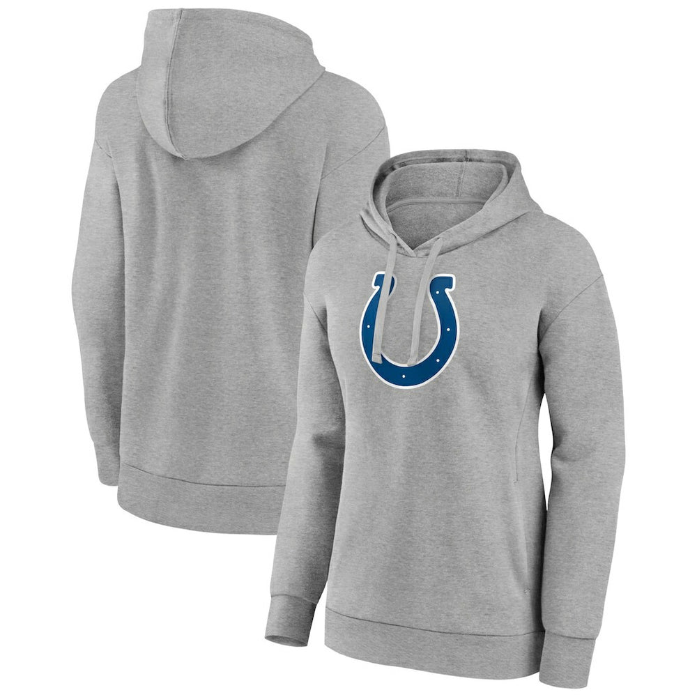 Indianapolis Colts Women's Primary Logo Pullover Hoodie - Gray - NFL