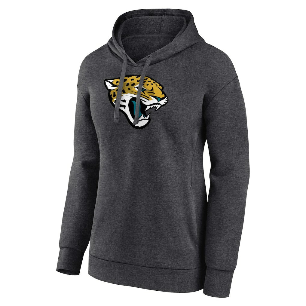 Jacksonville Jaguars Women's Primary Logo Pullover Hoodie - Charcoal - NFL