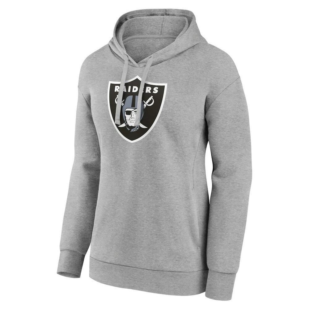Las Vegas Raiders Women's Primary Logo Pullover Hoodie - Gray - NFL
